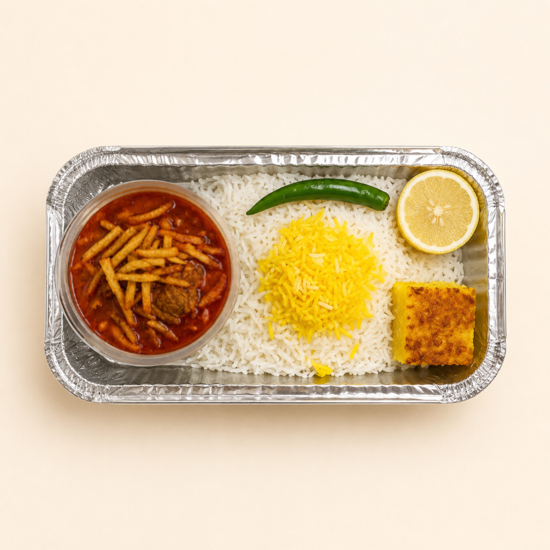 چلو خورشت قیمه